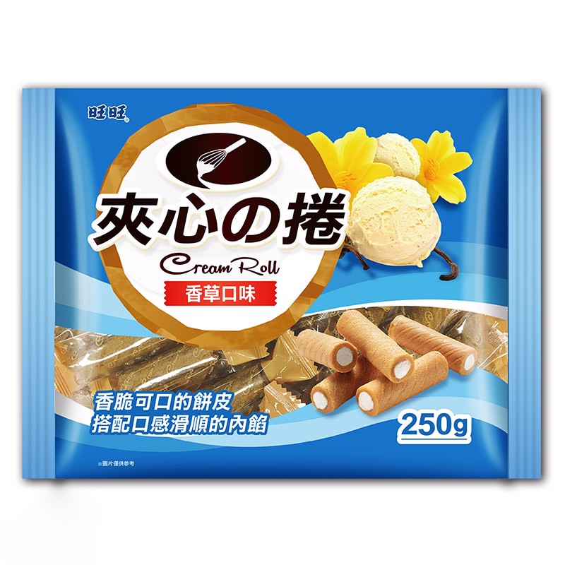 Bánh cuộn nhân kem vị vani Cream Roll 250g