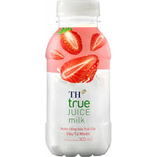 Nước uống sữa trái cây vị dâu TH Truemilk 300ml