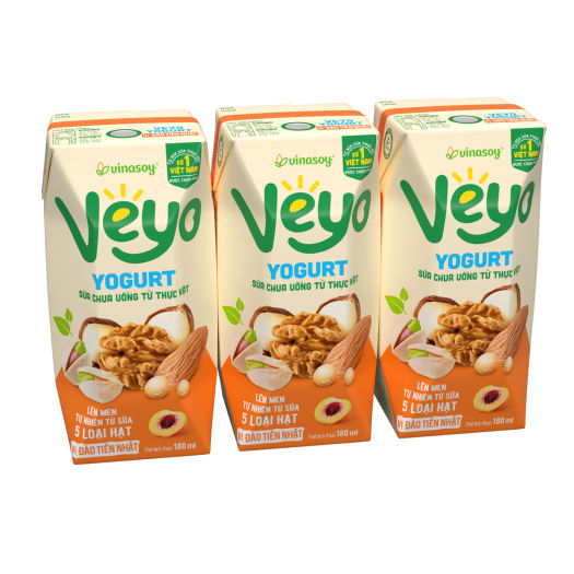Sữa chua uống veyo vị đào tiên Nhật 180ml