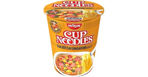 Mỳ ly cup Noodles vị cua sốt cay Singapore 70g