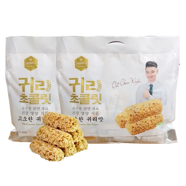 Bánh xốp lúa mạch socola Jinny - J Hàn Quốc 400g
