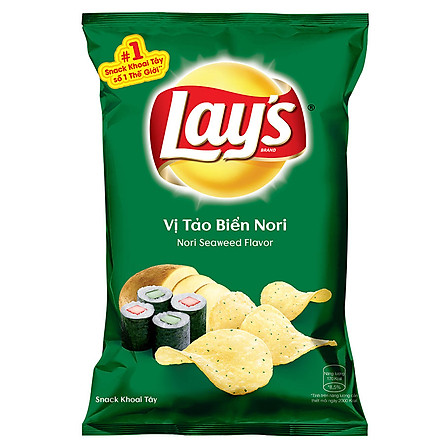 Bim bim Lays vị tảo biển nori đại 75g