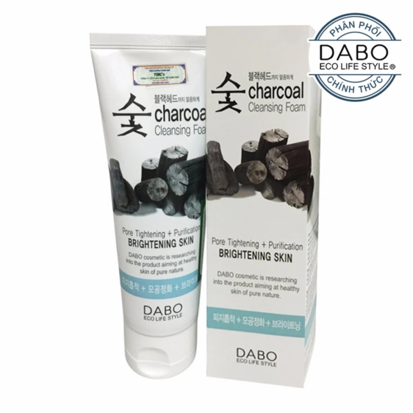 Sữa rửa mặt than Dabo 150ml Hàn Quốc