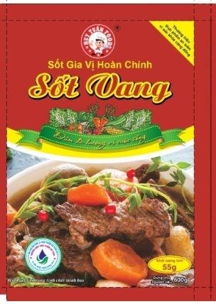 Sốt gia vị hoàn chỉnh sốt vang Huy Tuấn 55g