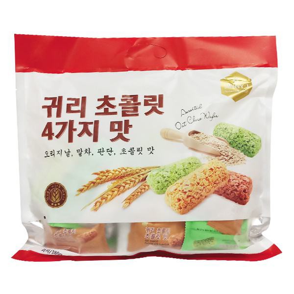 Bánh xốp Oat Choco hỗn hợp Jinny - J Hàn Quốc 380g