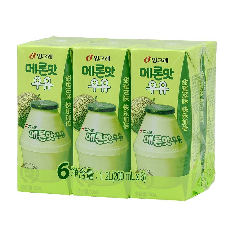 Sữa Binggrae dưa lưới 200ml Hàn Quốc