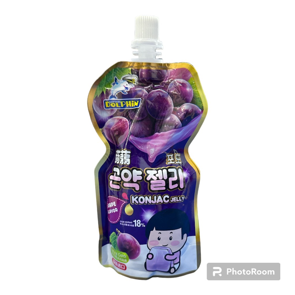 Thạch túi vị nho Konjac Malaysia 130g