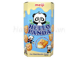 Bánh gấu Hello Panda kem sữa Meiji 43g Singapore