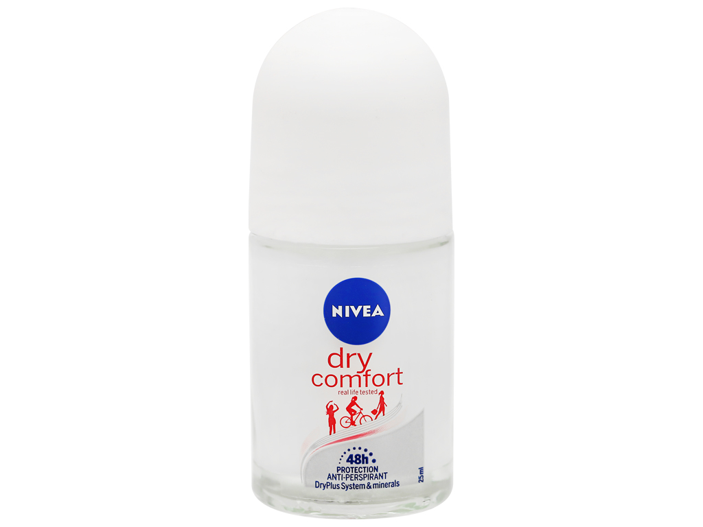 NIVEA Lăn khô thoáng nữ dưỡng da sáng mịn 25ml
