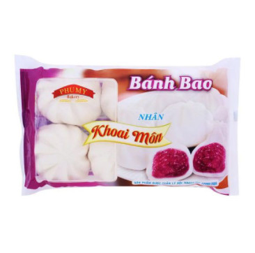 Bánh bao nhân khoai môn phú mỹ 300g