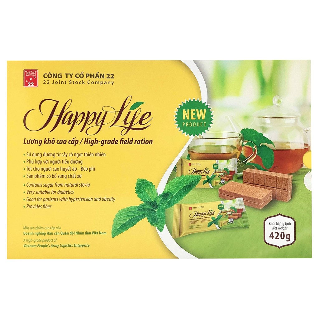 Lương khô cao cấp ăn kiêng Happy Life 70g