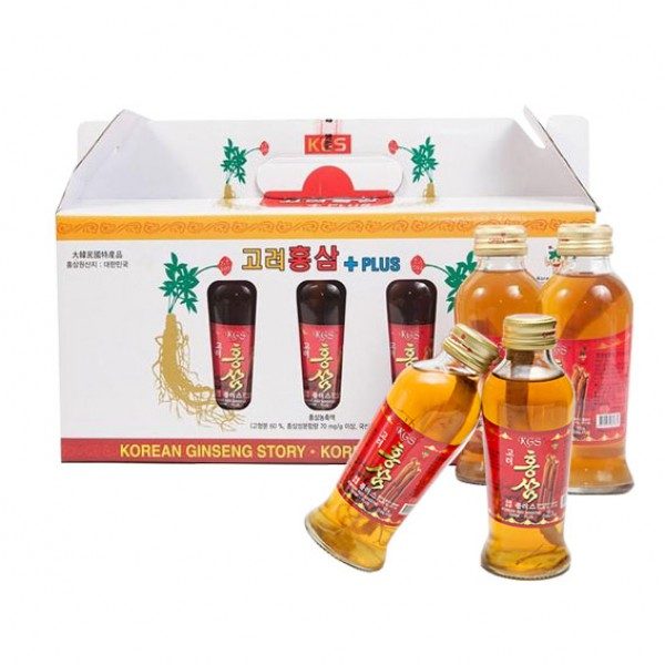 Nước hồng sâm nguyên củ KGS Hàn Quốc 10 chai * 120ml