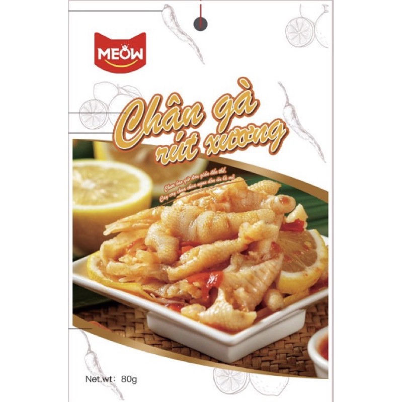 Chân gà rút xương Meow 80g