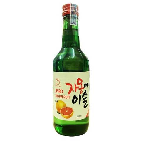 Rượu Soju Jinro vị bưởi Hàn Quốc 13%vol 360ml