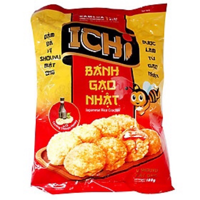 Bánh gạo Ichi vị mật ong 180g
