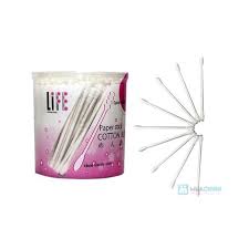 Tăm bông LIFE thân giấy đầu xoắn kháng khuẩn 180 chiếc