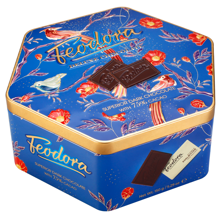 Socola đắng cacao 75% Feodora Poland 150g