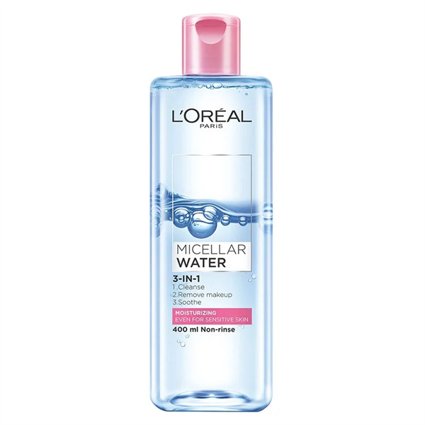 Nước tẩy trang Loreal 3in1 làm sạch và dưỡng ẩm 400ml Pháp
