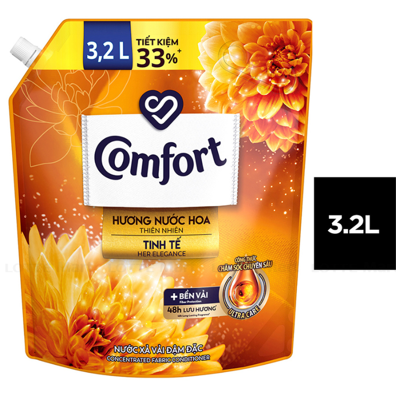 Nước xả vải Comfor hương nước hoa thiên nhiên tinh tế 3,1L