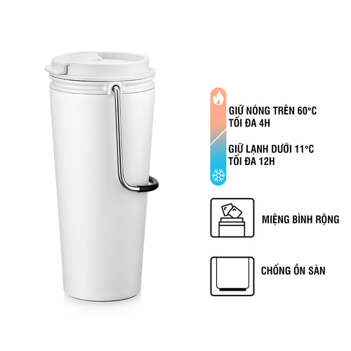 Bình giữ nhiệt Lock&Lock Buck Tumbler màu trắng 540ml LHC4269