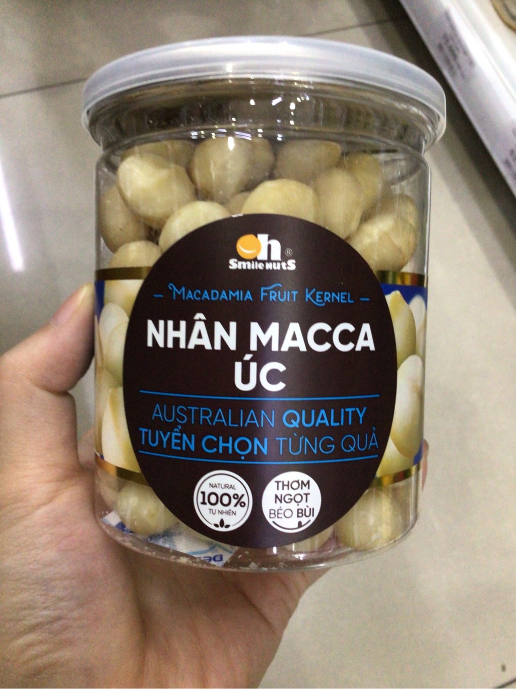 Nhân macca Úc Smile Nuts 265g