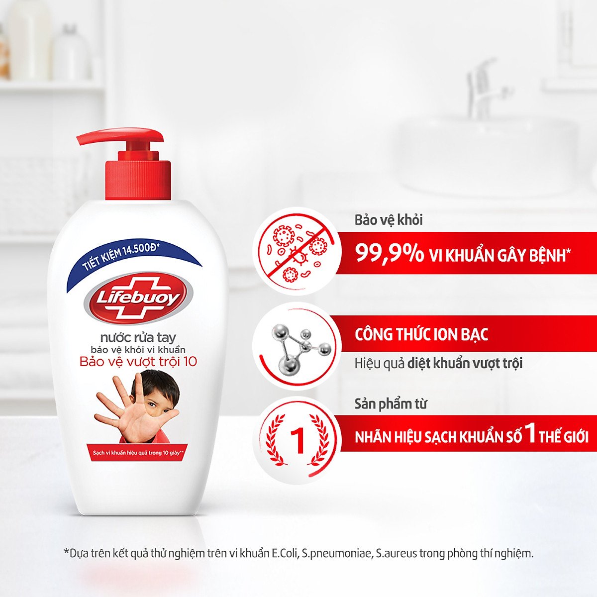 Nước rửa tay Lifebuoy bảo vệ vượt trội 450g