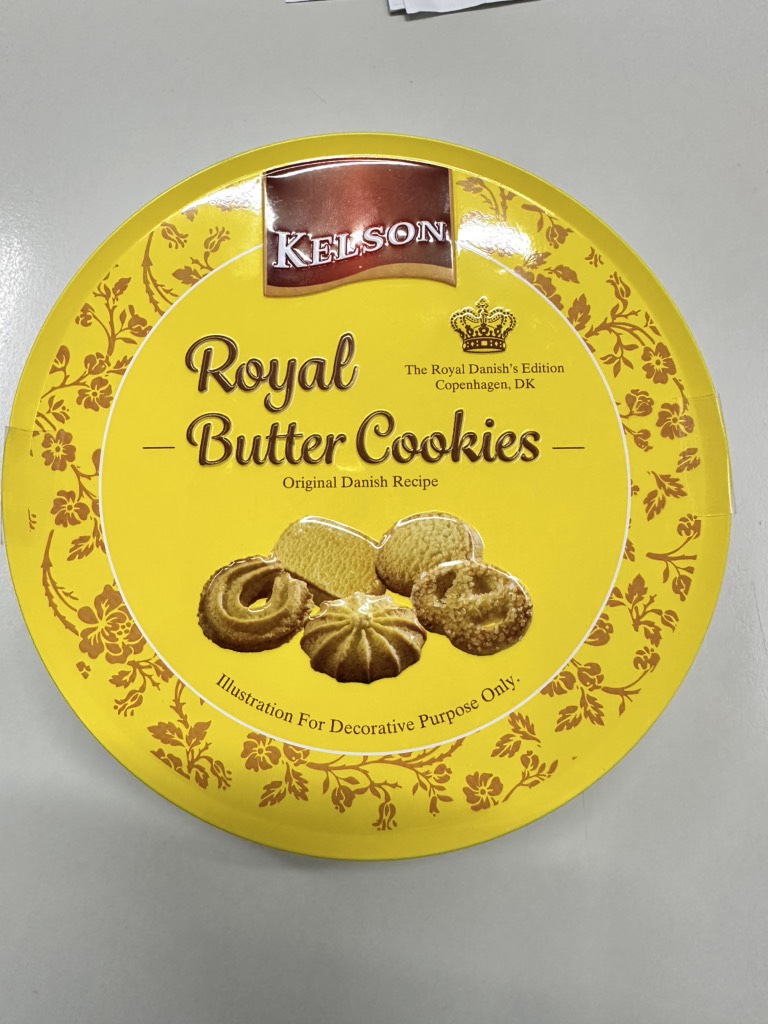 Bánh quy bơ Kelson Malaysia hộp tròn 90g