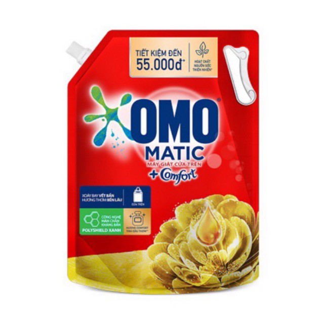 Nước giặt Omo matic comfort tinh dầu thơm 2,8kg