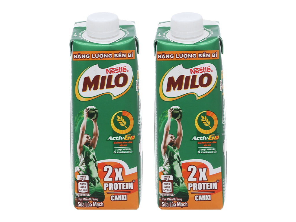 Milo Teen Protein Canxi nắp vặn 210ml