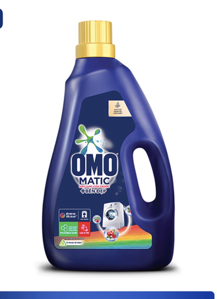 Nước giặt Omo cửa trước oải hương thư thái chai 2,6kg