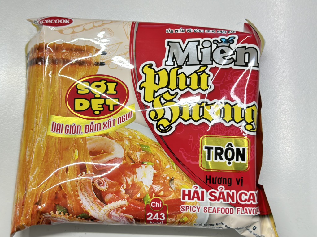 Miến Phú Hương trộn hải sản cay 66g