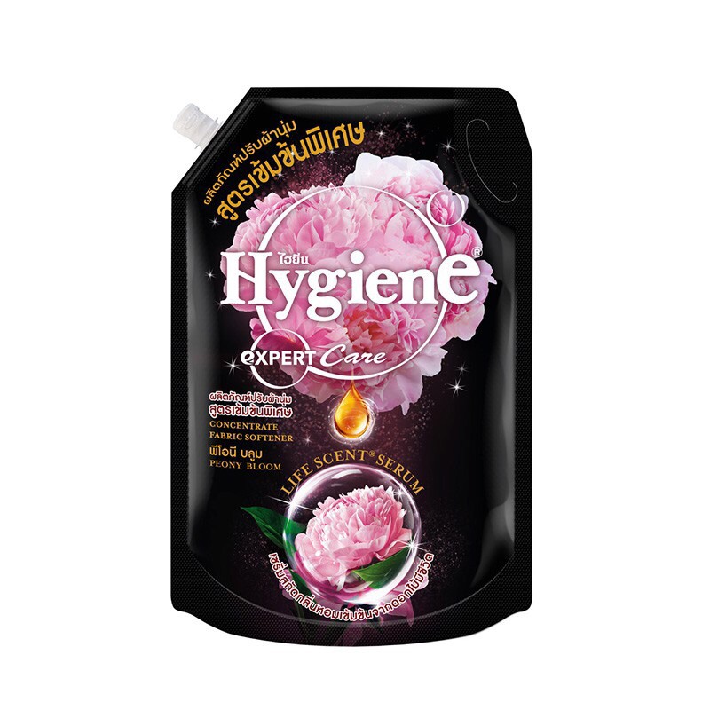 Nước xả vải đậm đặc Hygiene Peony Bloom hương nước hoa 1,1L Thái Lan