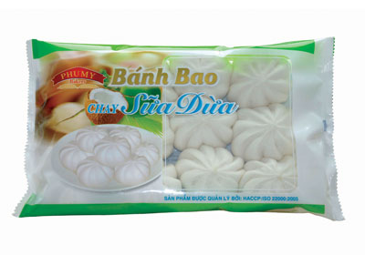 Bánh bao chay sữa dừa Phú Mỹ 200g