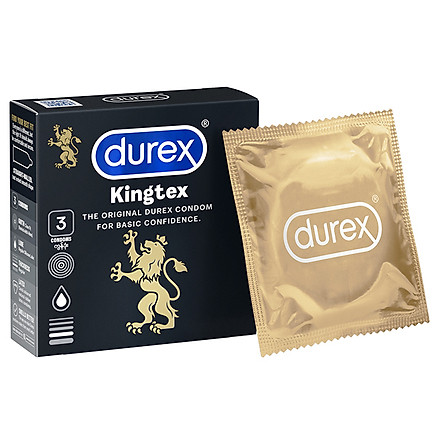 Bao cao su Durex Kingtex 3s