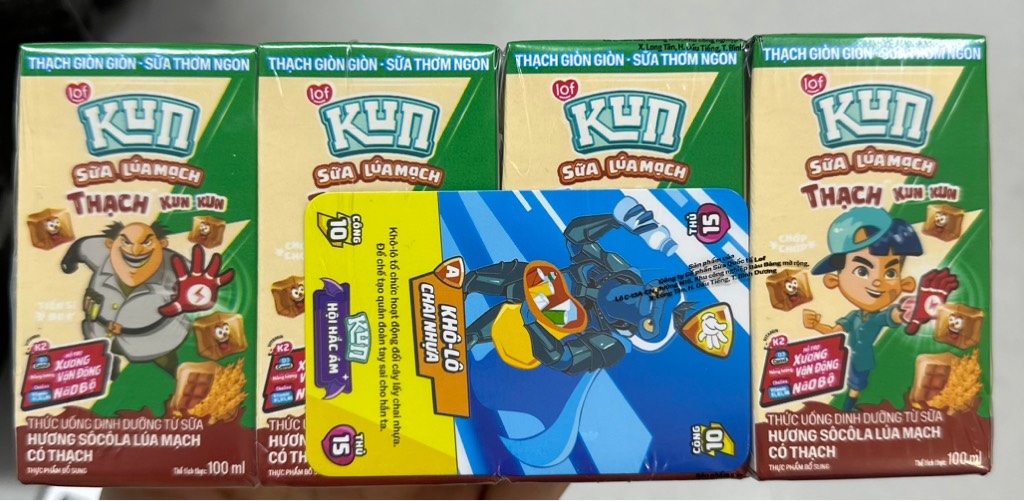 Sữa lúa mạch thạch Kun 100ml