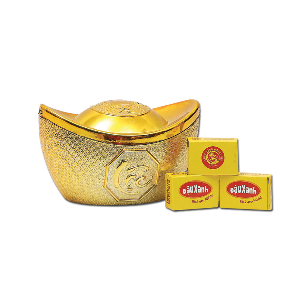 Bánh đậu xanh Hoàng Gia - Chĩnh lộc vàng 80g