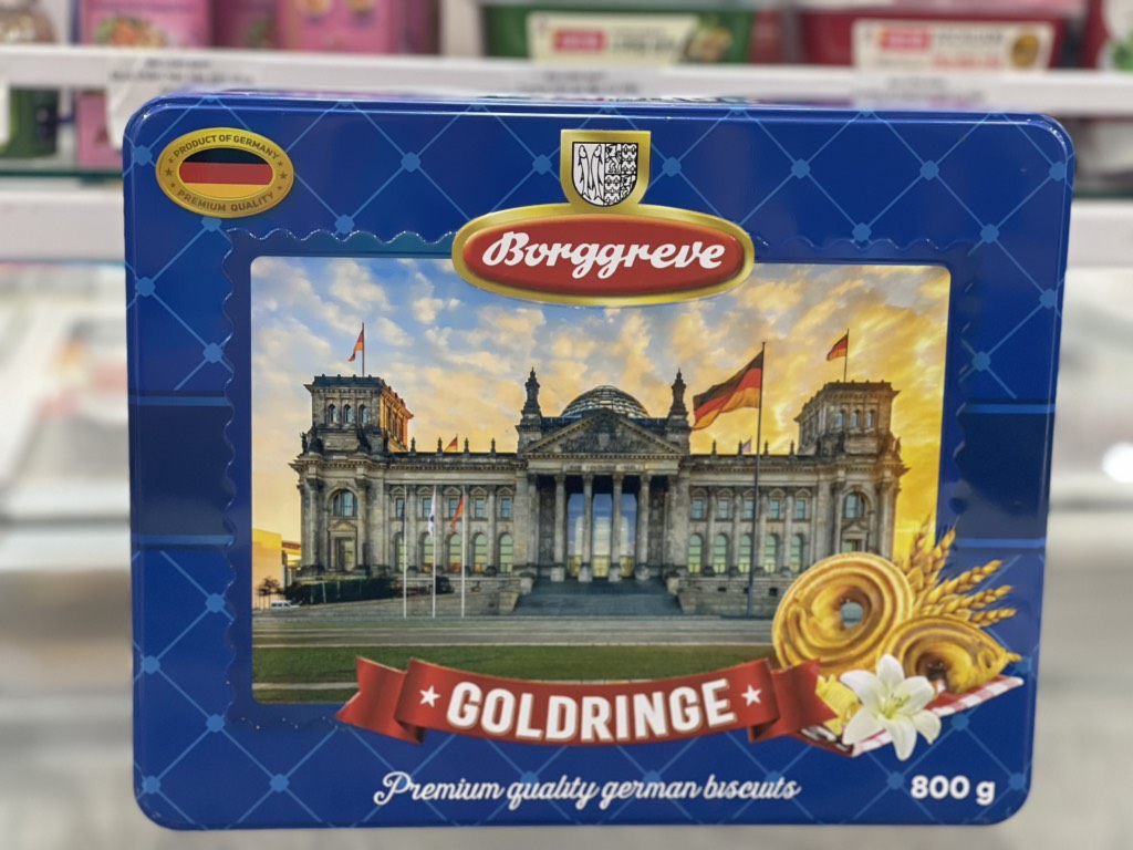 Bánh quy bơ giòn Borggreve Goldringe Ý 800g