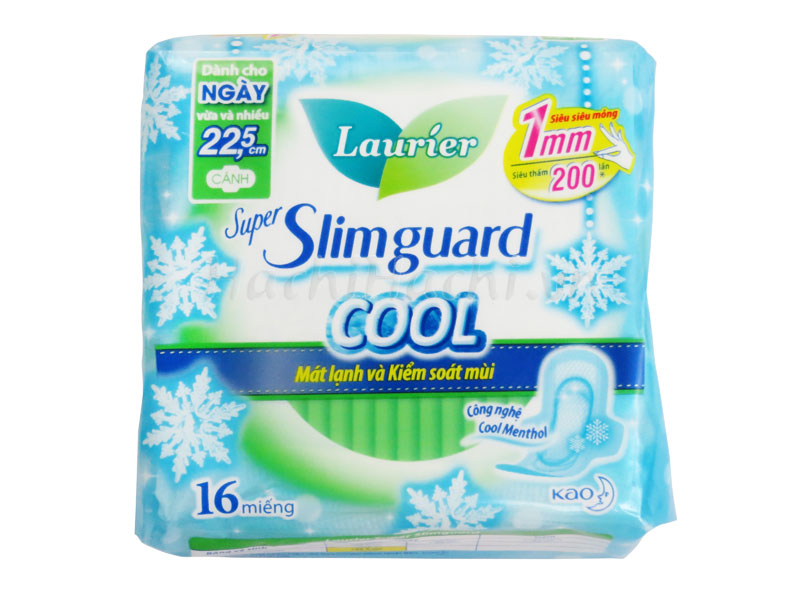Băng vệ sinh ban ngày Laurier Cool 16M 22,5cm