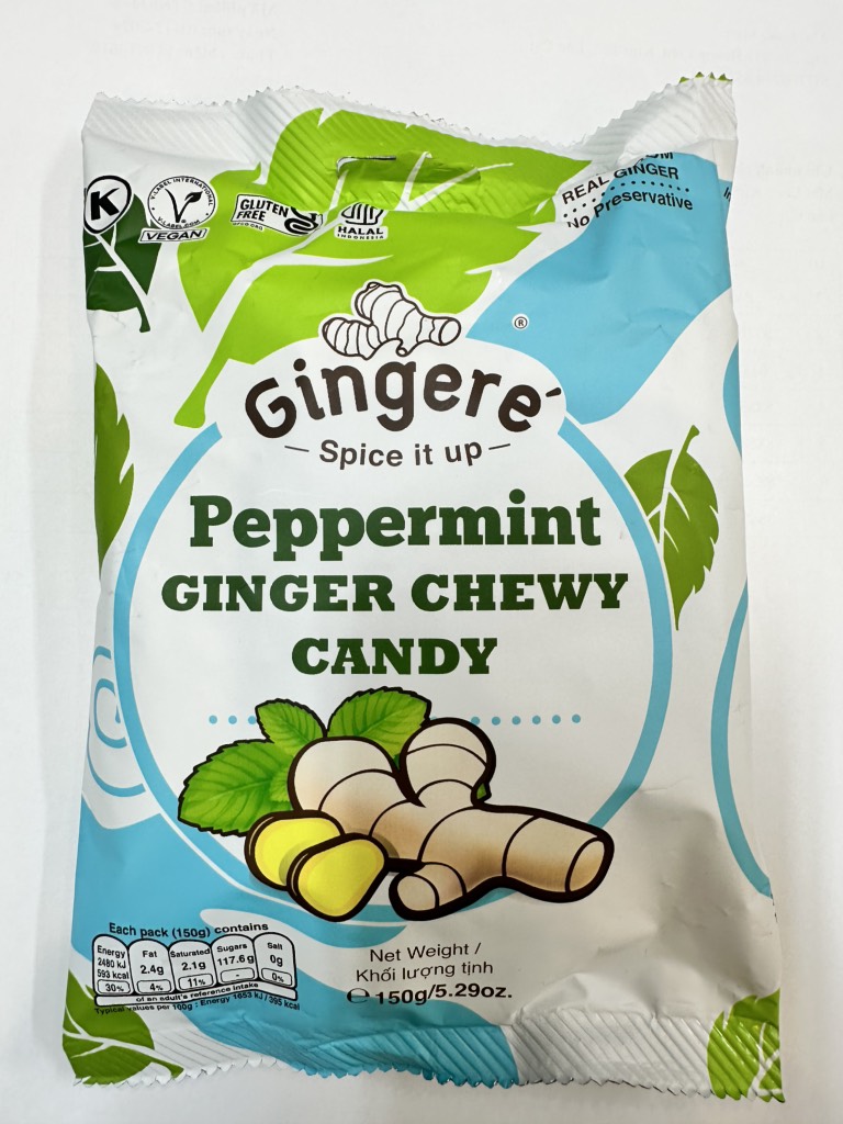 Kẹo gừng vị bạc hà Gingere Indonesia 150g
