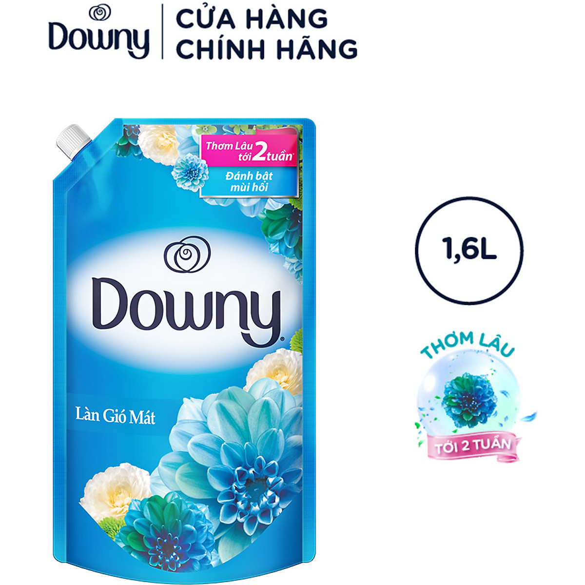 Nước xả vải Downy làn gió mát 1,5L