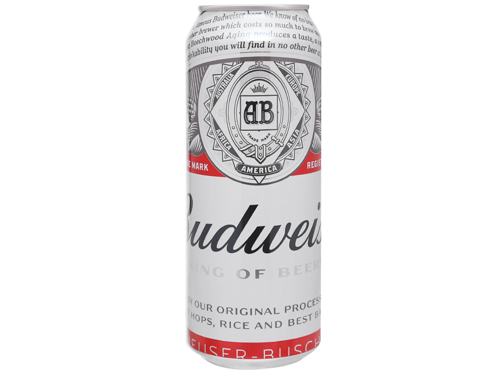 Bia Budweiser lon 500ml