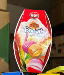 Kẹo cứng sữa trái cây Bonart nhân sốt trái cây Thổ Nhĩ Kì 100g