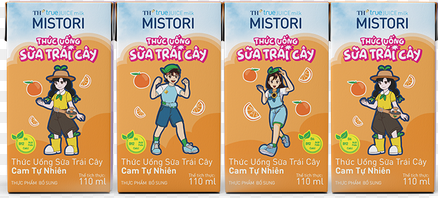 Sữa trái cây cam TH Mistori 110ml