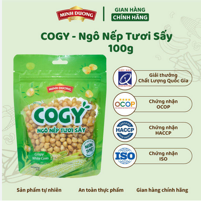 Ngô nếp tươi sấy Cogy Minh Dương food 100g