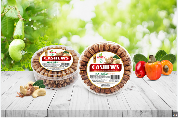 Hạt điều xếp hoa cashews 500g