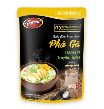 Nước dùng hoàn chỉnh phở gà Barona 150g