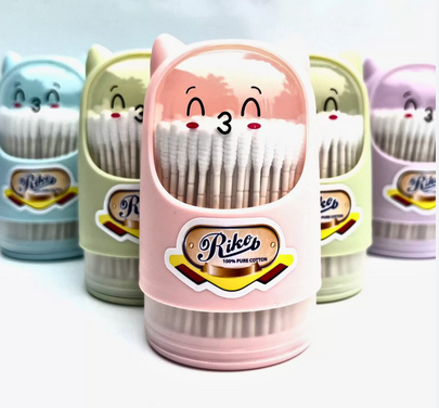 Bông tăm thân giấy cao cấp trẻ em Riko 180U