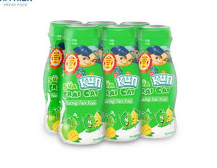 Sữa trái cây hương táo xoài Kun chai 85ml*48