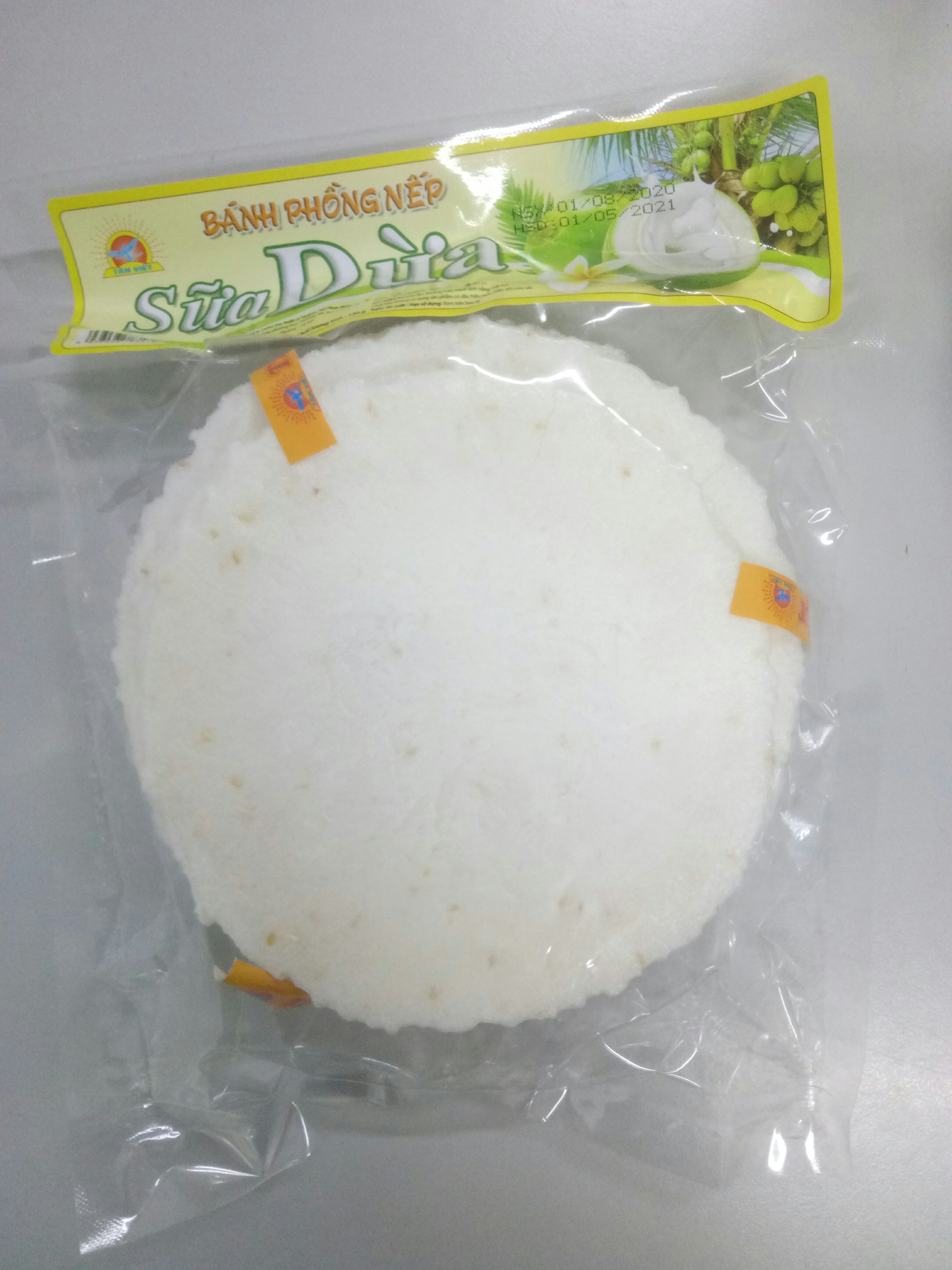 Bánh phồng nếp sữa dừa Tân Việt 130g