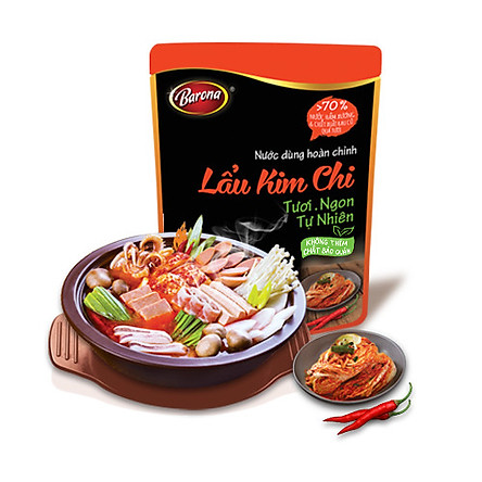 Nước dùng hoàn chỉnh Lẩu Kim Chi Barona 180g